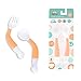 Baby Feeding Spoon Fork Set Utensil Bendable Handle Training, BPA Free, Kids Tableware in Assorted Colors for Infant Toddlers Easy Grip Self Feeding