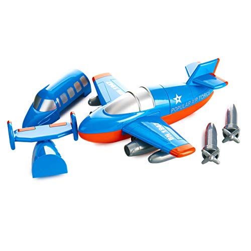 BuildaPlane Toy Play Set, 12 Pieces, Colors May Vary Pricepulse