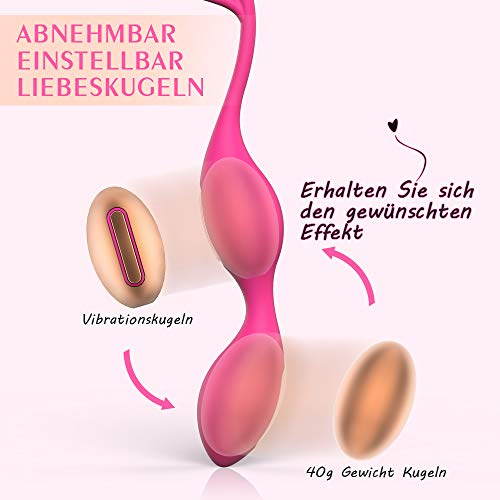 Liebeskugeln Mit Fernbedienung Beckenbodentrainer Für Frauen Kegel Bälle Disassemblierung Vibratoren Für Sie Mit 5 Vibrationsmodi Sexspielzeug Für Frauen Moruioy