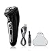 Kissliss Electric Shaver 100% Waterproof Rotary Razor USB Quick Rechargeable with LED Digital Display - Model KLS7110
