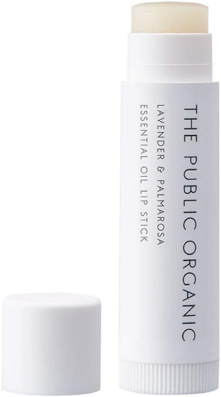 ザ パブリック オーガニック 保湿 リップ 【オーガニック認証取得】 100％天然由来 4g (ラベンダー＆パルマローザ精油)