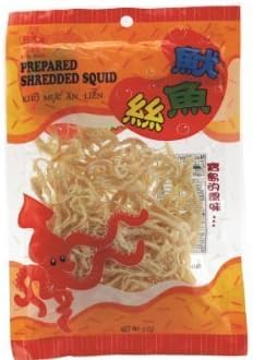 Sinbo Brand - Prepared Shredded Squid 2 Oz (Pack of 1) by DragonMall Gourmet