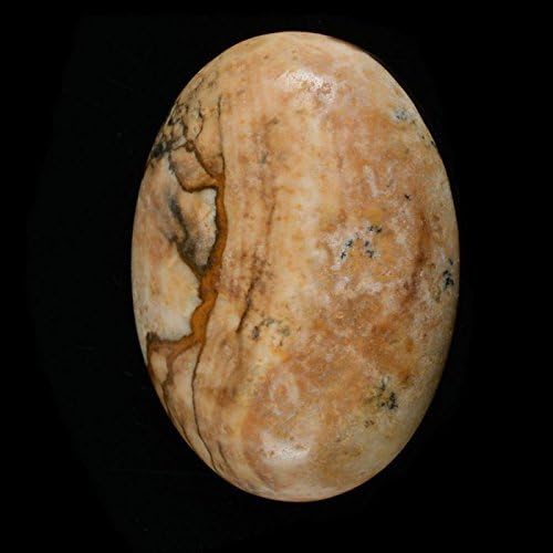 30x22mm Oval Cabochon CAB Flatback Semi-precious Gemstone Ring Face (Picture Jasper)