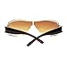 Womens Elegant Rimless Shield Wrap Luxury Designer Sunglasses Gold - Brown