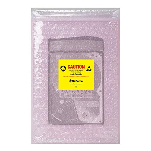 Anti Static Bubble Bags, Resealable Static Shielding Bag, Reusable for