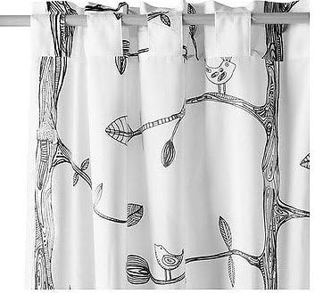 Amazon Com Brightmaison Pair Of Tree And Bird Pattern Curtains