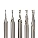 StewMac Carbide Downcut Inlay Router Bits, Set of 5 Diameter Sizes