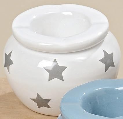 Tischdeko 2 x Sturmaschenbecher Ludwig Dolomit Höhe 7 cm farbmix