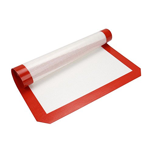 Click Here to See More Images Silicone Baking Mat Non-stick and Food Grade Heat Resistant Silicone Baking Mat Oven Sheet Pans Liner,Pack of 2