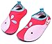 Giotto Kids Swim Water Shoes Quick Dry Non-Slip for Boys & Girls, Pink, 24-25