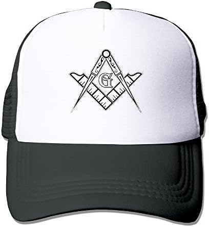 Mesh Hat Freemason Logo Square &amp; Compass Snapback Hats Unisex Cap