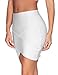 Meilun Women's Rayon Bandage Bodycon Mini Skirt (Medium, White)