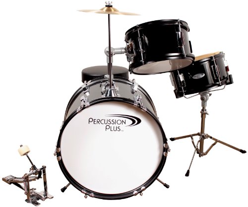 Percussion PlusPPJR3BK 3-Piece Drum Set