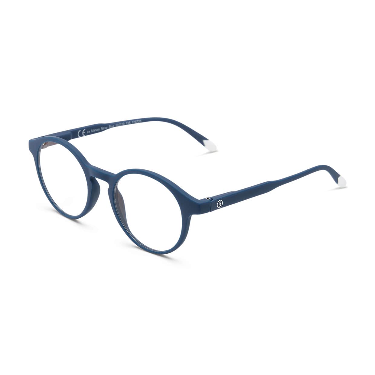 BARNER - Unisex blue light glasses without prescription, Anti-blue light - Model Le Marais Navy Blue — image 1