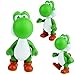 PantShop Super Mario Toys - Mario & Luigi Figurines - Yoshi & Mario Bros Action Figures - Set of 3 Mario PVC Toy Figures for Kids & Adults - Premium Cake Toppers + 2 Keychains - Great Geek Present
