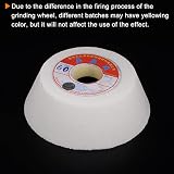 sourcing map Grinding Wheel 6 Inch 60 Grit Aluminum Oxide Cup White Corundum view 5
