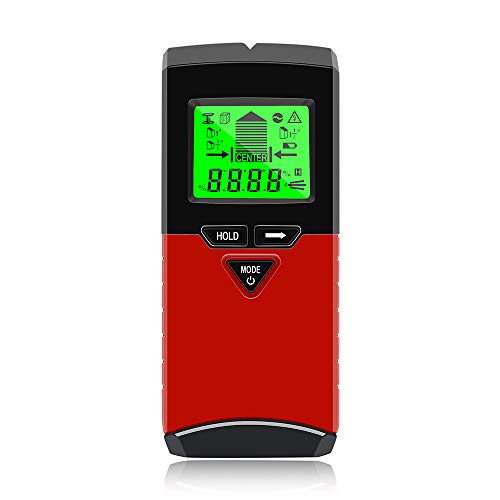 Stud Finder Wall Scanner,VSTM 5 in 1 Electronic Stud Sensor Wall Detector & Digital Angle Finder Level Gauge with LCD Display for Center Edge Finding Wood AC Wire Metal Studs Level Angle Detection
