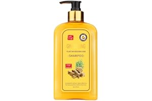 LOMNOEZA Ginaday Instant Ginger Hair Regrowth Shampoo, Ginger Anti-Fall Shampoo, Ginger Shampoo for Hair Growth, Ginger Hair Care Shampoo, Ginger Anti-Hair Loss Hair Shampoo (500ML/1PCS)