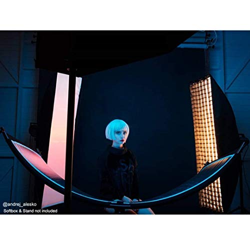 Selens 4 in 1 Reflektor 60x180cm U Form Gebogener Reflektoren Einstellbarer Beleuchtungs Diffusor mit Schwarz/Weiß/Gold/Silber Reflectors Tragetasche für Fotografie Fotostudio Porträt Catch Light – Bild 4