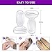 Heel Cushion Inserts, Heel Grips Silicone Shoe Pads for Women Loose Shoes and High Heels Shoe Too Big, Anti-Slip Heel Inserts Liners Blister Prevention and Protectors Foot Insoles for Women - 4 Pairs