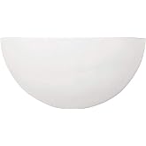 Capital Lighting 1680MW Crescent Opal Glass Wall Sconce, 1-Light 100 Watt, 5" H x 11" W, Matte White