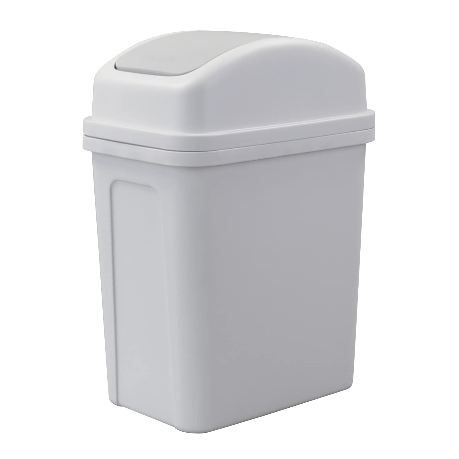 Innouse 7 L Plastic Trash Bin with Swing Lid, Small Bathroom Bedroom Office Dustbin, 1 Pack