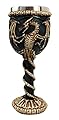 Medieval Flying Dragon Skeleton Fossil Ossuary Goblet Wine Chalice 7oz Capacity
