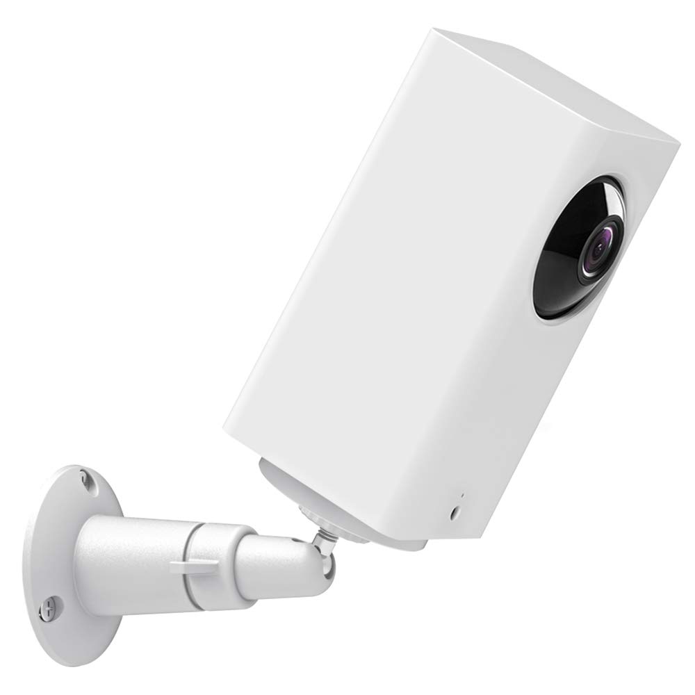 Wyze Cam Pan Wall Mount Bracket, Gresur Adjustable Security Rust-Resistant Aluminum Wall Mount for Wyze Cam Pan/Arlo and Other Compatible Models Indoor Outdoor Security Camera Mount(2 Pack, White)