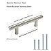homdiy Kitchen Cabinet Handles Brushed Nickel Drawer Pulls - HD201SN Cabinet Hardware 10Pack 3-1/2in Hole Centers Cabinet Door Handles