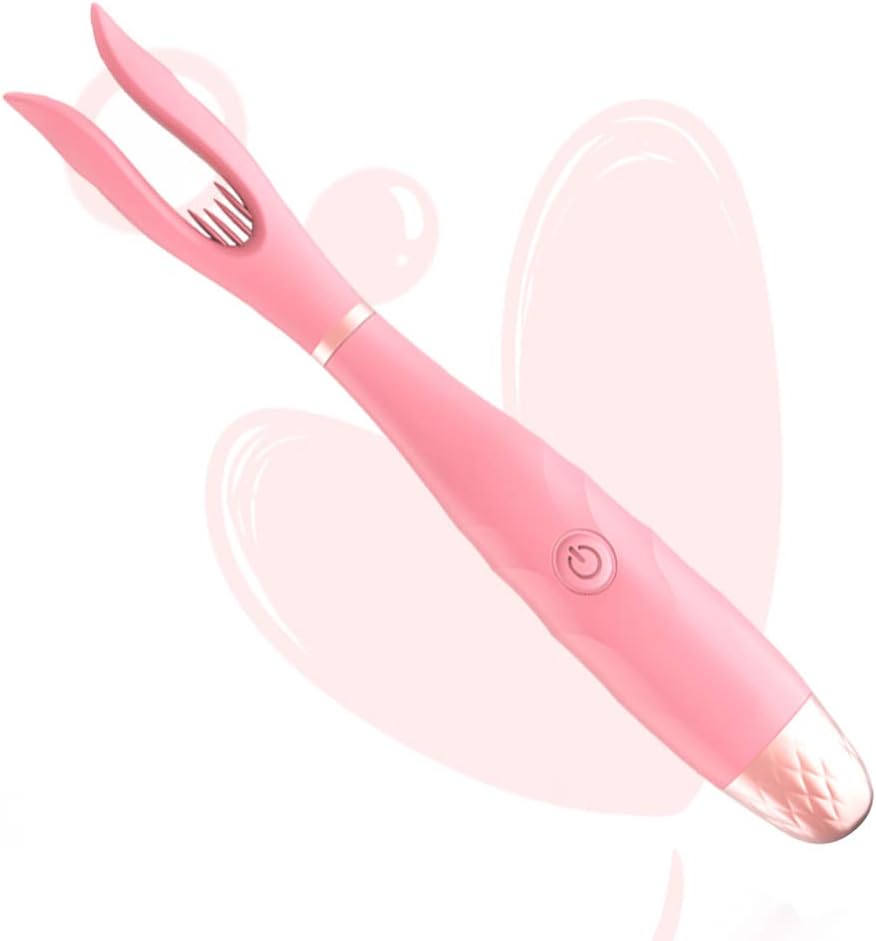 Mini Tongue Toys Small Rabbit Design Silicone 100% Waterproof Personal Hygiene Wand for Foot, Legs, Neck, Back, Shoulders