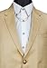 Knighthood Men's Gold Crown with Swarovski Collar Chain Collar Clip/Lapel Pin Golden
