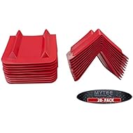 (20 Pack) Red Vee Shaped Corner/V Edge Protector, 12