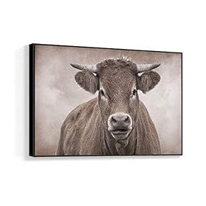 Framed Canvas Wall Art for Living Room, Bedroom Black and White Animal Canvas Prints for Home Decoration Ready to Hanging - 16x24 inches