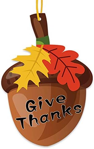Pleasure Bang Thanksgiving Door Decorations Thanksgiving Acorn Door Hanging Signal Acorn Door Hanger Autumn Decorations Harvest Pageant Decor Give Thanks Door Wreath