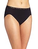 Bali Women's Comfort Revolution Seamless Lace Hi Cut Panty