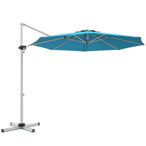 Abba Patio 7.5ft Oslo Outdoor Umbrella W/ Push Button Tilt & Crank, 6