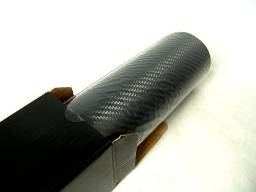 TC 3D Carbon Fiber Vinyl Bubble-Free Film Wrap - BLACK 30" x 59"