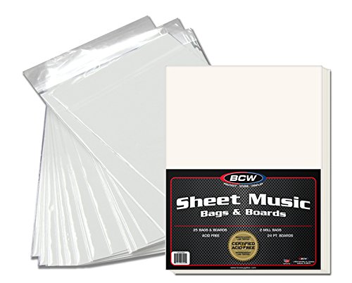 BCW 1-SM-BAGBRD Bcw Premade Sheet Music Bag and Board
