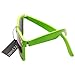 zeroUV Retro Bright Horn Rimmed Sunglasses with Colorful Mirrored Lenses - UV400 (Green)