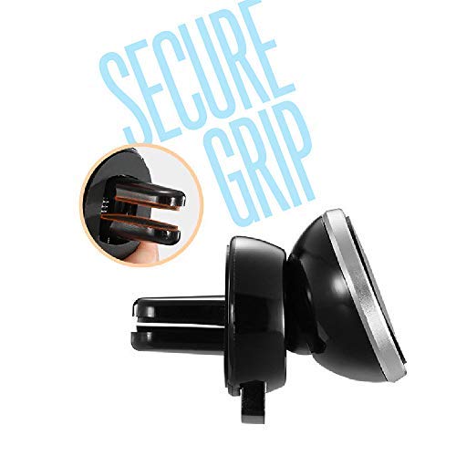 VENTGRIP Car Phone Mount - Magnetic Holder - Vent Clips on to Auto AC Vent - Spark Revolt - 2 Pack