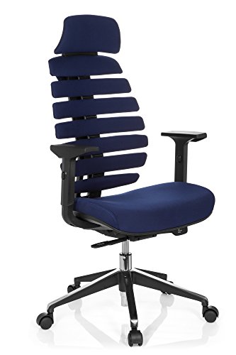 HJH-Office-Sedia-da-UfficioSedia-Girevole-Ergo-Line-II-PRO-Blu