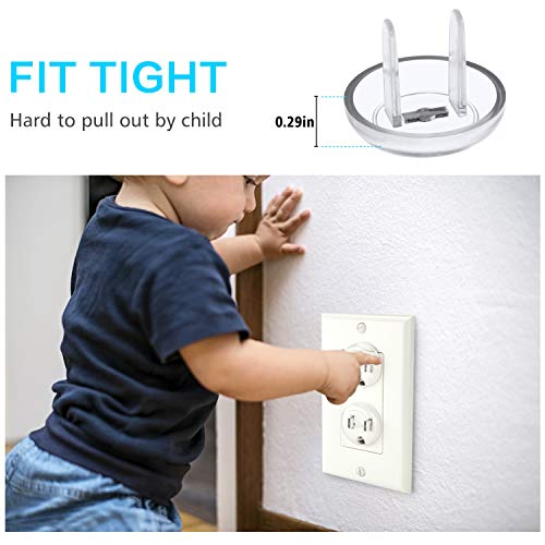 6 Outlet+Covers+Clear+Baby+Proofing