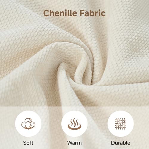 Real Relax 99.6'' Oversized Sectional Sofa, Modular 3 Seater L Shaped Comfy Cloud Couch with Storage Movable Ottoman and Thick Cushion for Apartment Living Room Bedroom, Beige, Chenille