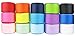 Ribbon for Crafts-Hipgirl 75 Yards 1.5 Grosgrain Ribbon Set for Gift Package Wrapping, Hair Bow Clips & Accessories Making, Crafting, Sewing, Wedding Decor-15x5yd