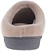 isotoner Women's Classic Hoodback W Memory Foam, Taupe, 6.5-7