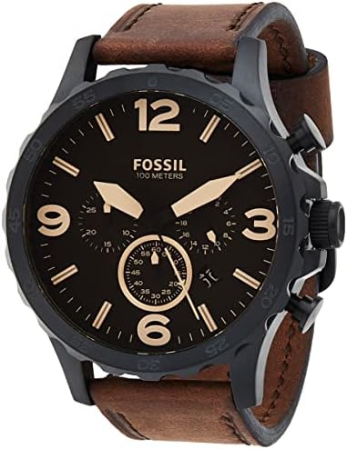 Brown Dial Leather Band Watch - JR1487 