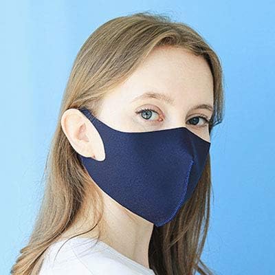 Amazon 洗える抗菌クールマスク 男女兼用 フィット感 耳が痛くなりにくい 呼吸しやすい 立体構造 紫外線対策 Uv99 以上カット 消臭効果 繰り返し使える デザイン ファッションマスク Navy Xl Nine ナイン 布マスク