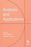 Analysis and Applications, Shukla, K. K., 0849317215
