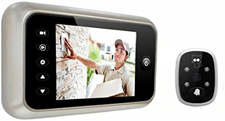WSHA Video Doorbell 3.5" LCD Color Screen Video Door Phone Intercom System Night Vision Door Peephole Camera Photo/Video Recording Digital Door Camera Support Monitoring Dual Way Door Talking