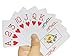 Neasyth Waterproof Plastic Playing Cards,Jumbo Index, for Texas Hold'em, Blackjack, Pinochle, Euchre, for Pool Beach Water Games